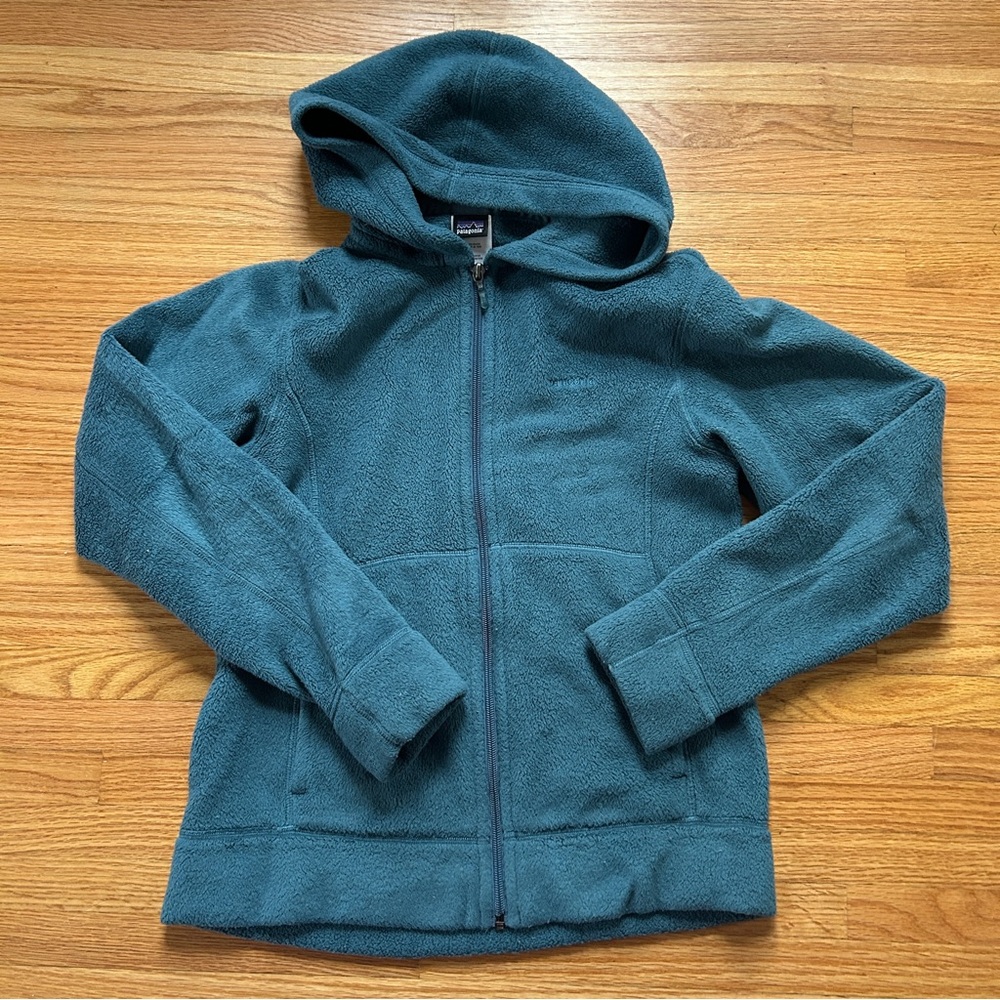 Patagonia Turquoise Fleece Hoodie Sz S